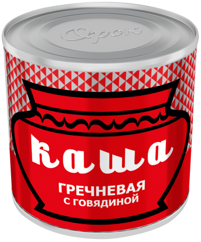 Каша гречневая с говядиной "Орская" 250 гр. (коробка 9 банок)